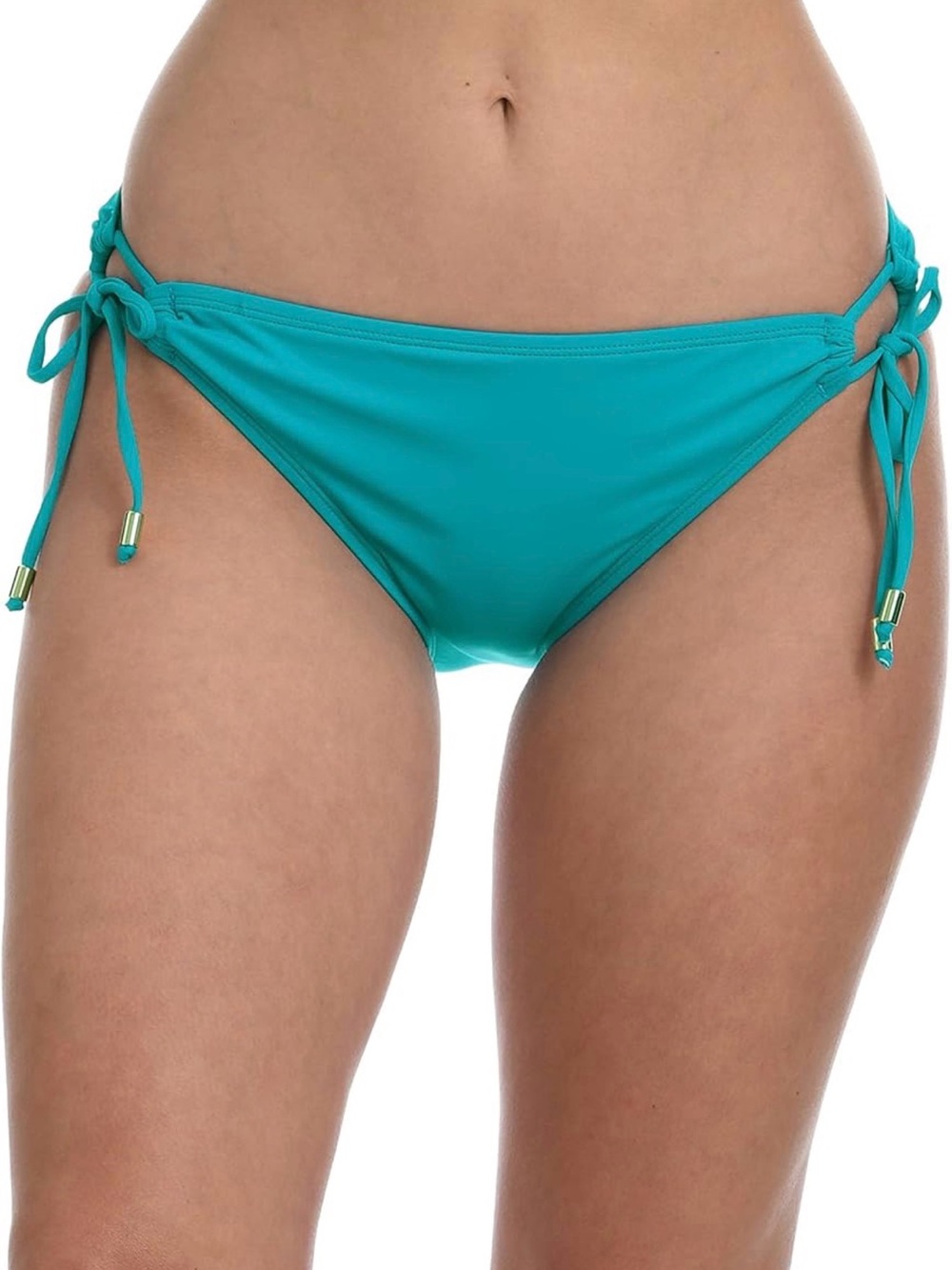 La Blanca Island Goddess Turquoise Side-Tie Bikini Bottom